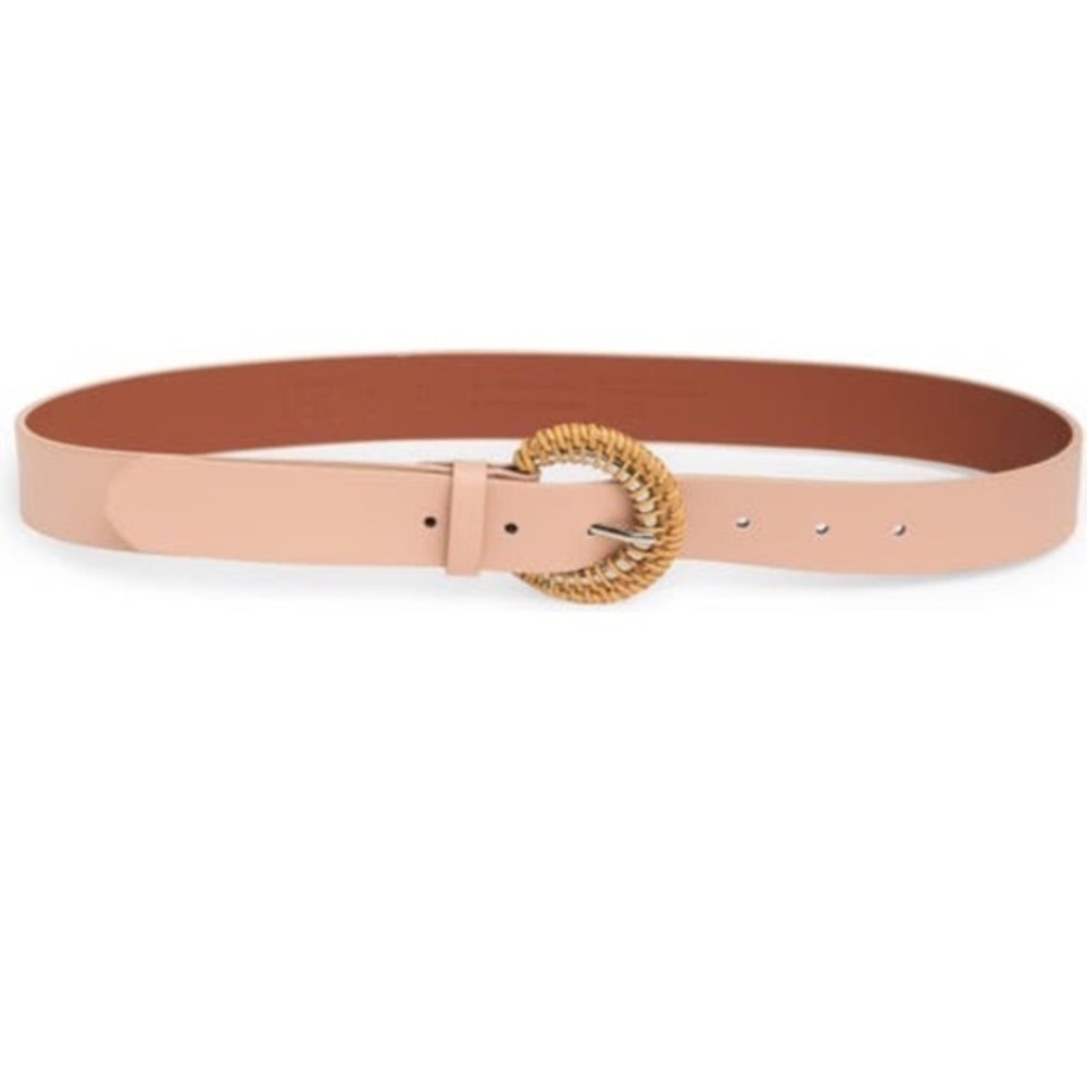 NWT Nordstrom Raffia Buckle Belt